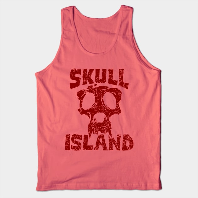 Skull Island Grunge Logo Tank Top by Vault Emporium